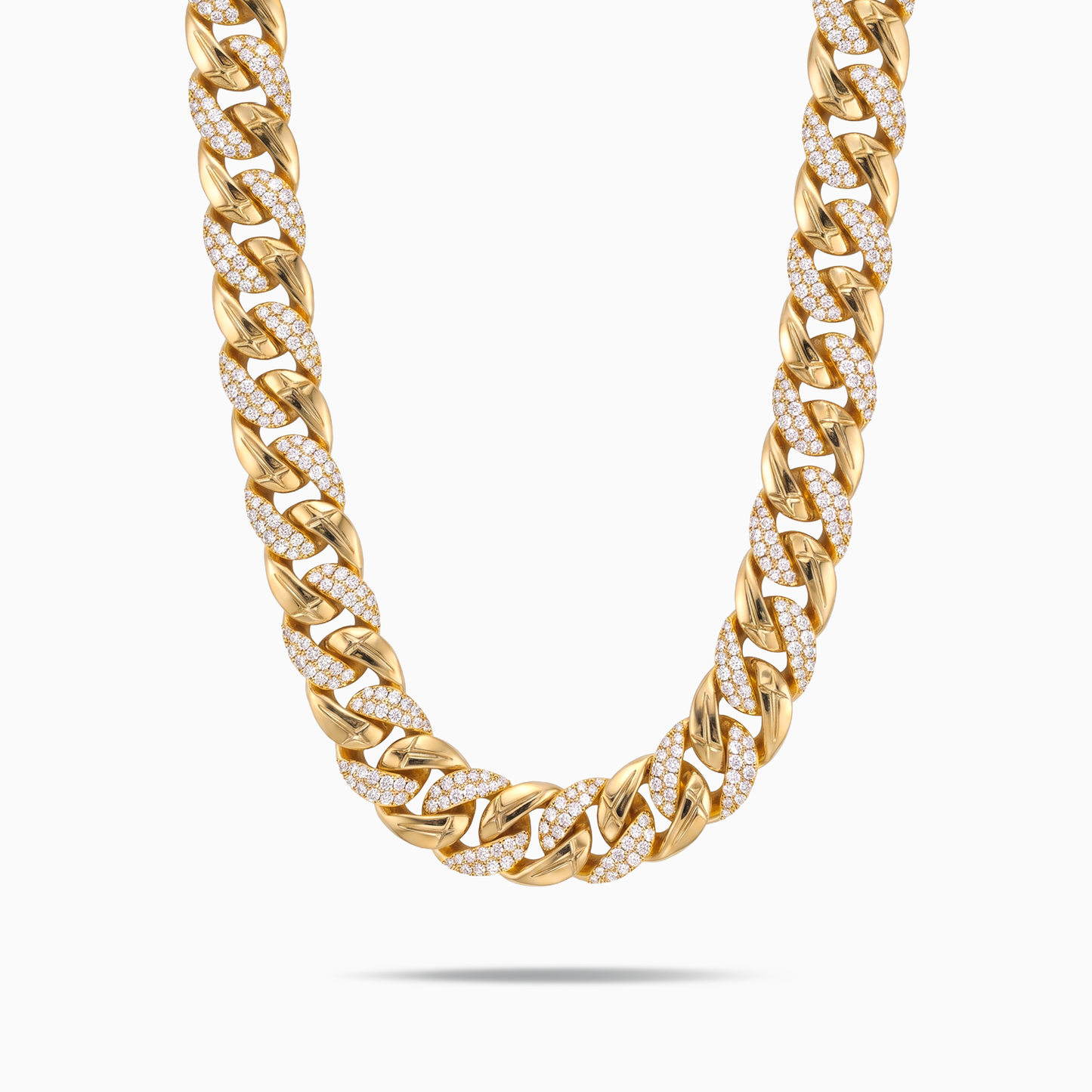 Chaîne Iced Icon Cuban link 15mm 1/2 Dorée