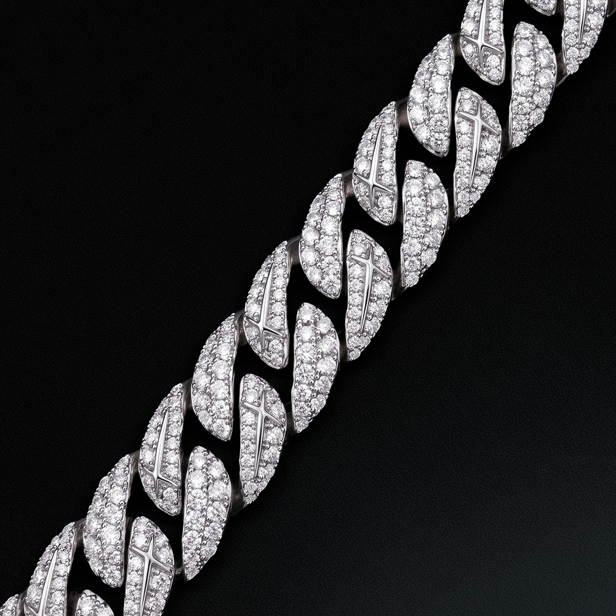 Iced Icon Cuban Link Chain 8mm Silver