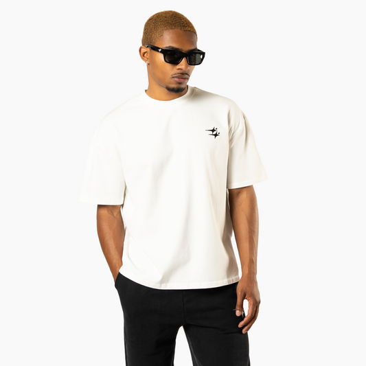 T-shirt Double Stars Blanc