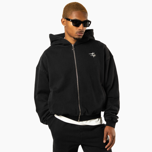 Zip Hoodie Double Stars
