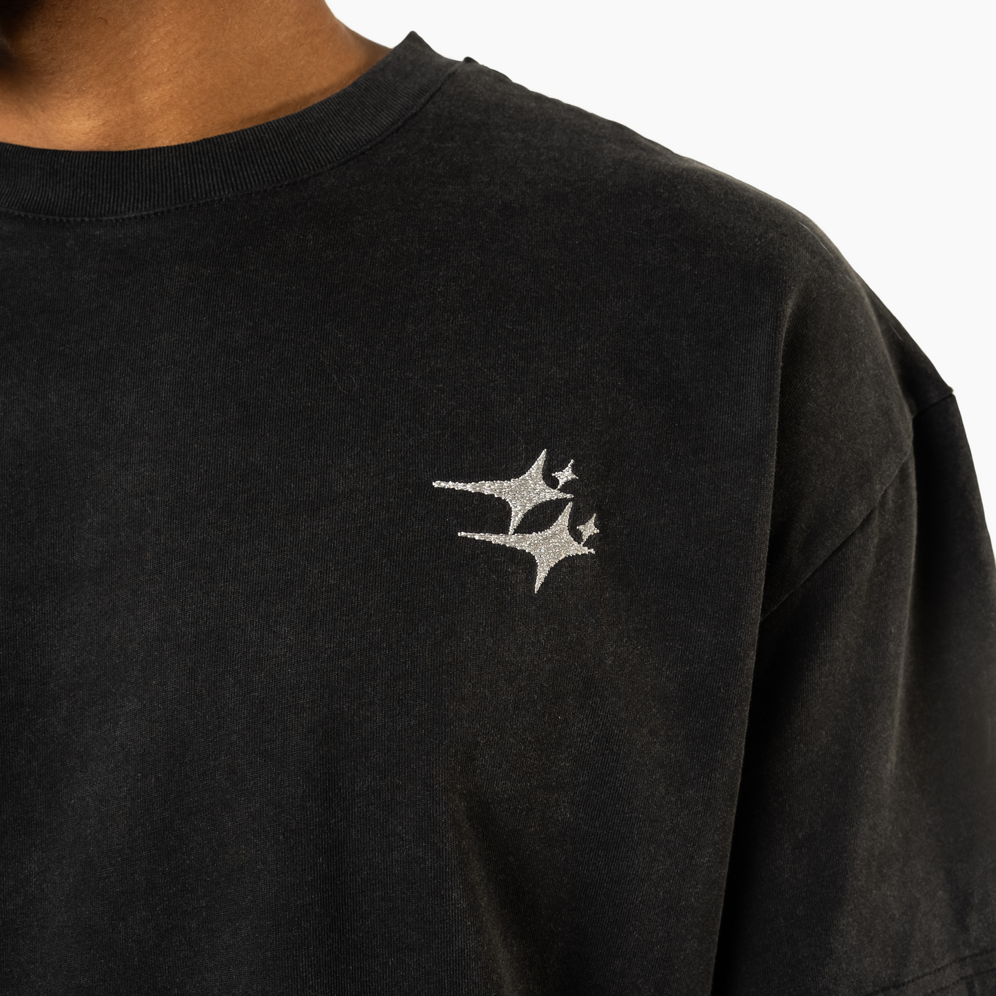 T-shirt Double Stars Noir