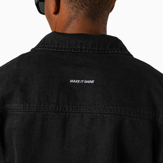 Denim Jacket Monogram - Noir Moissanite