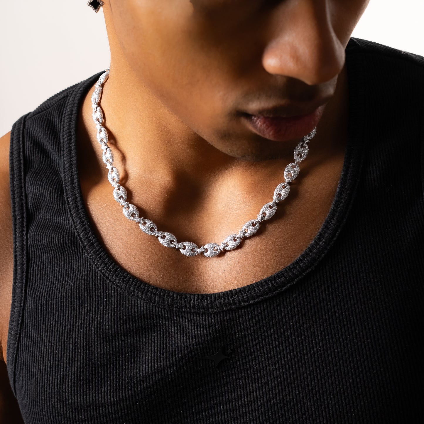 Chaîne Iced Coffee Beans - Argentée