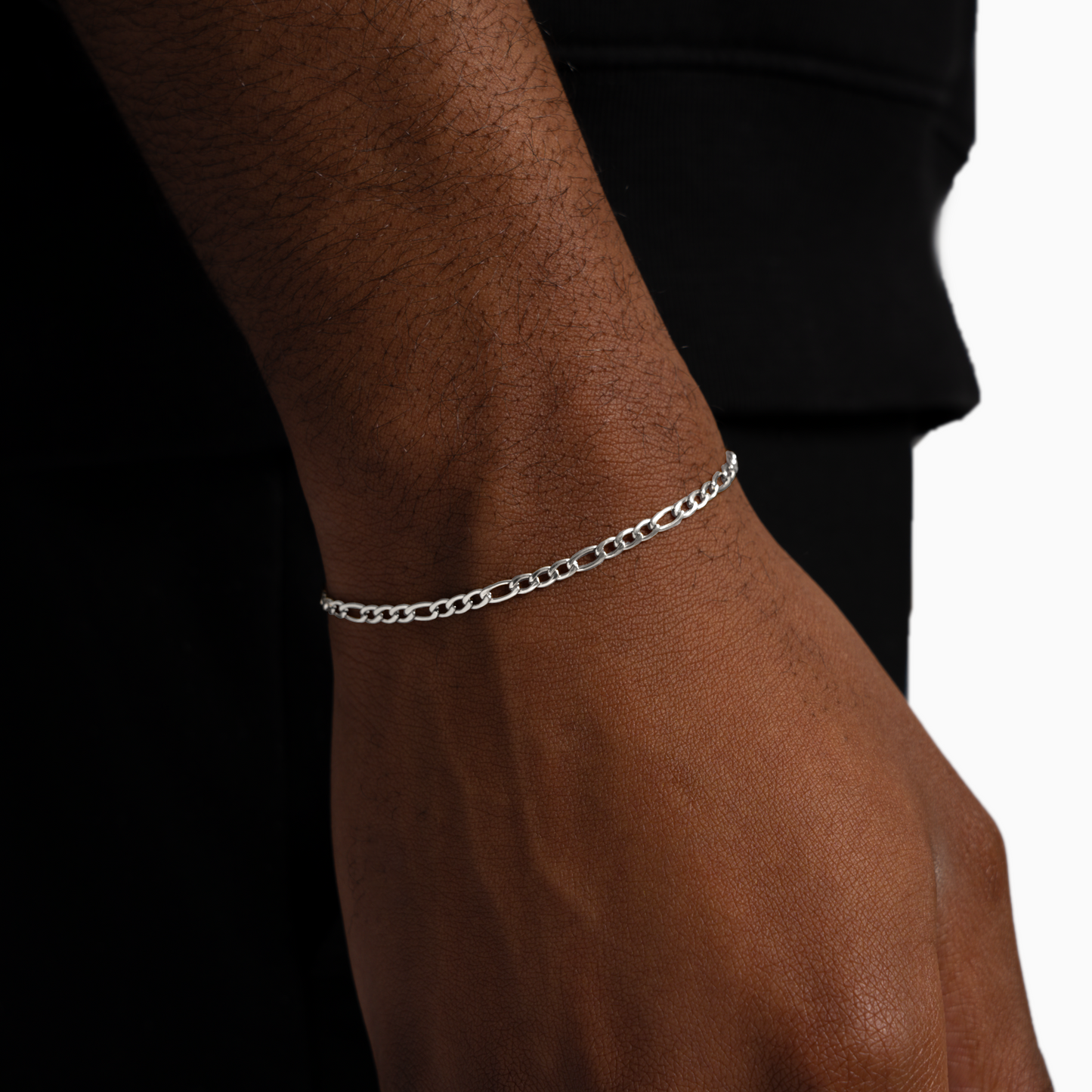 Figaro bracelet 2 mm silver