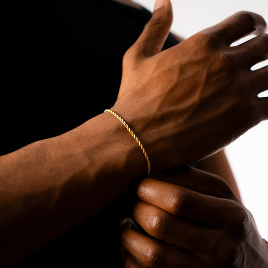Bracelet Rope 2 mm doré