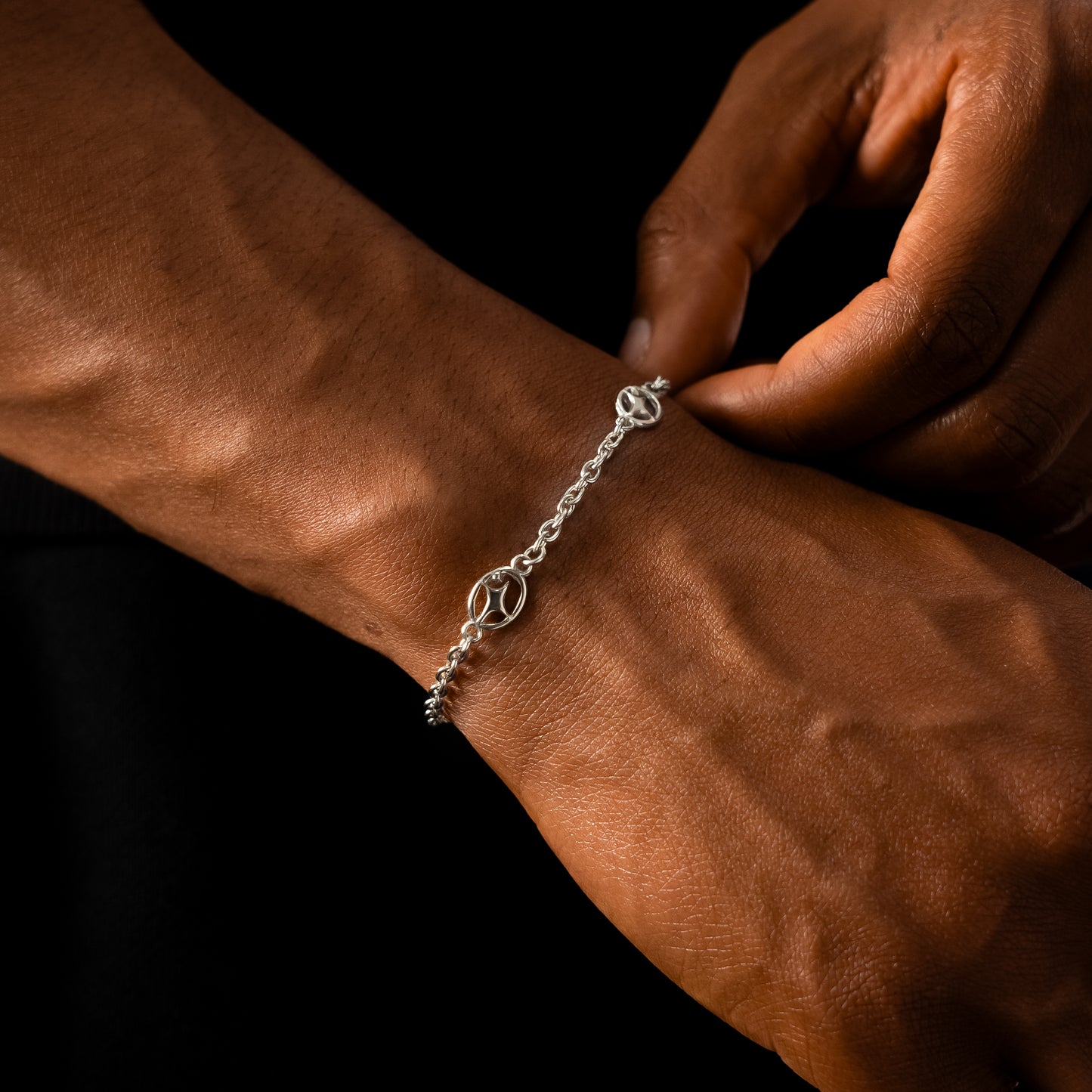 Silver Signature Cable Bracelet