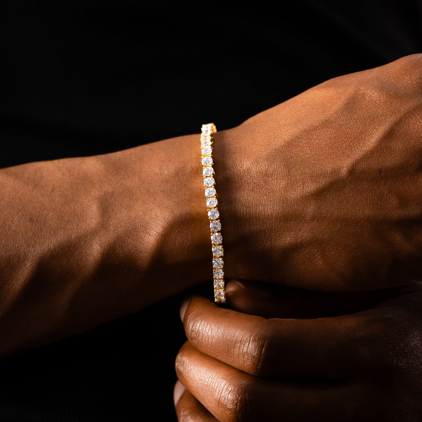 Tennis bracelet 4 mm gold