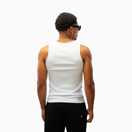 Rib Tank Signature - Blanc