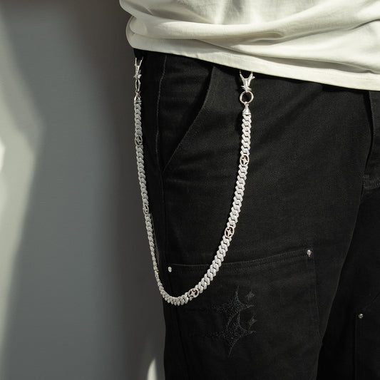 Wallet Chain Prong link Signature 10 mm Argentée