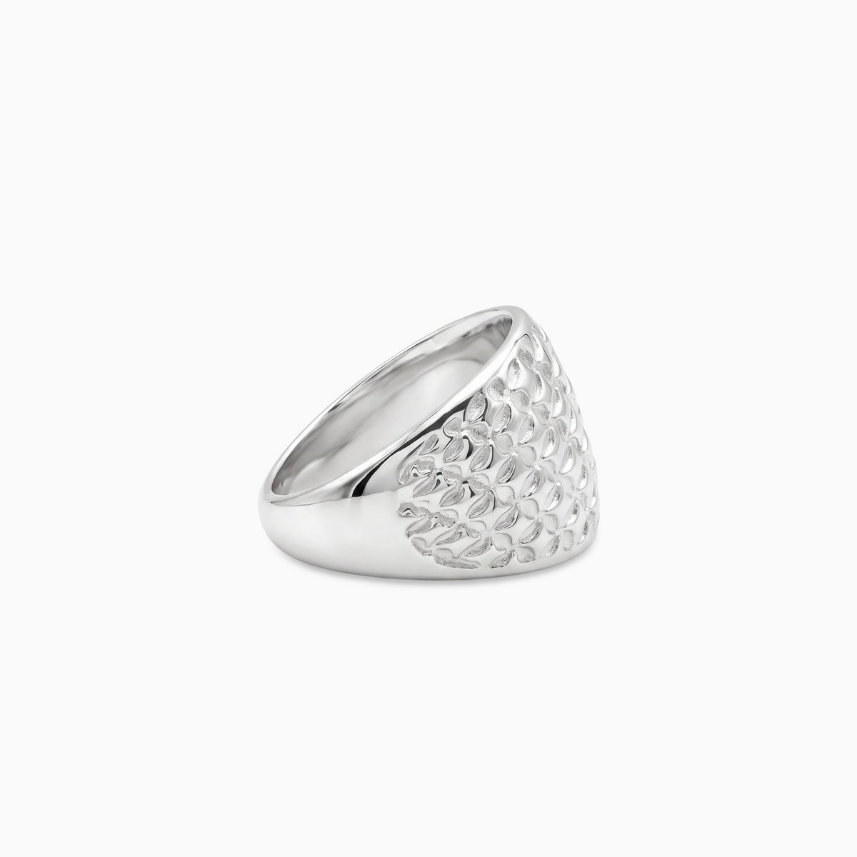 Starfield Round Signet ring - Argentée