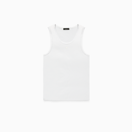 Rib Tank Signature - Blanc