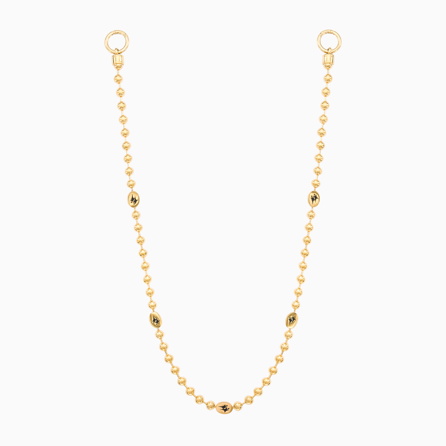Wallet Chain Bead link Signature Dorée