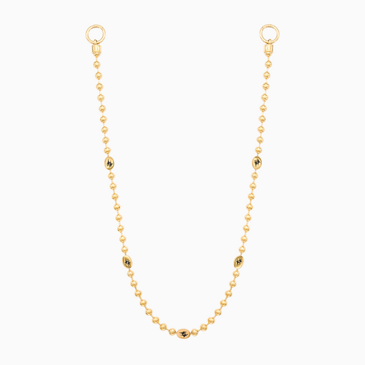 Wallet Chain Bead link Signature Dorée