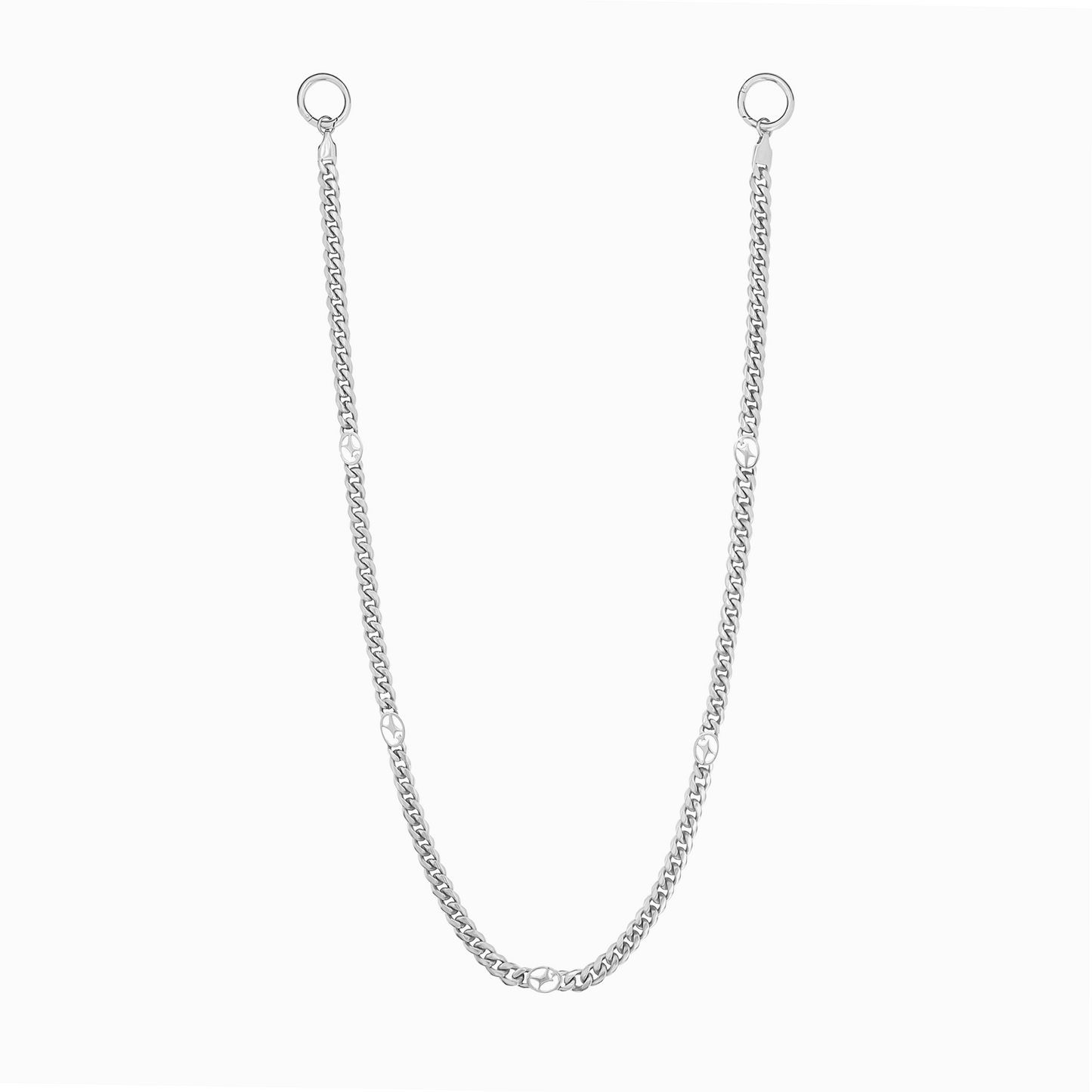 Wallet Chain Cuban link Signature 6 mm Argentée