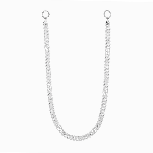 Wallet Chain Prong link Signature 10 mm Argentée