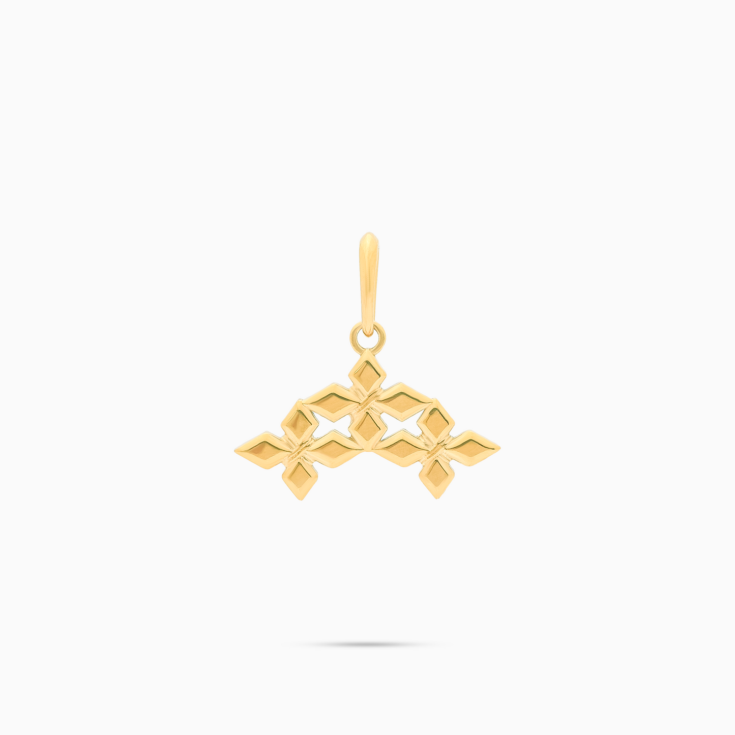 Pendentif Triple Crossed Star - Doré