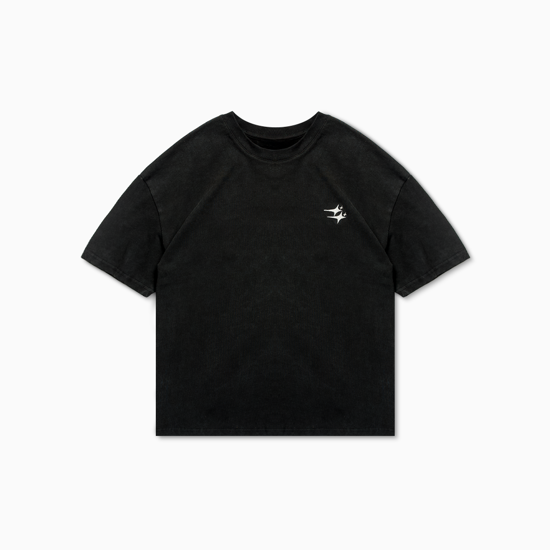 T-shirt Double Stars Noir