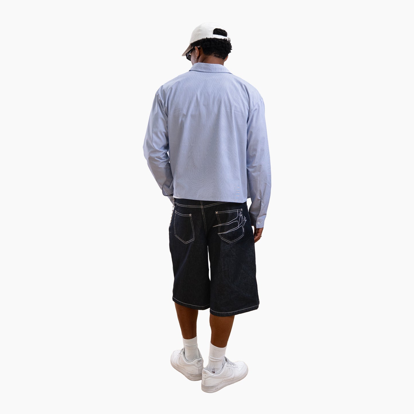Striped long sleeve Shirt - Bleu & Blanc