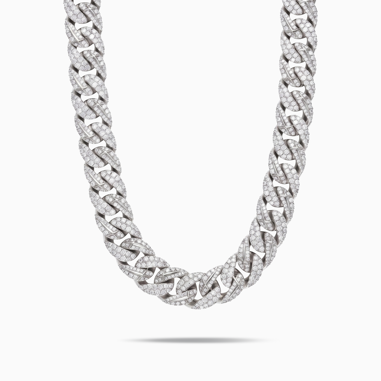 Chaîne Iced Icon Cuban link 15mm Argentée