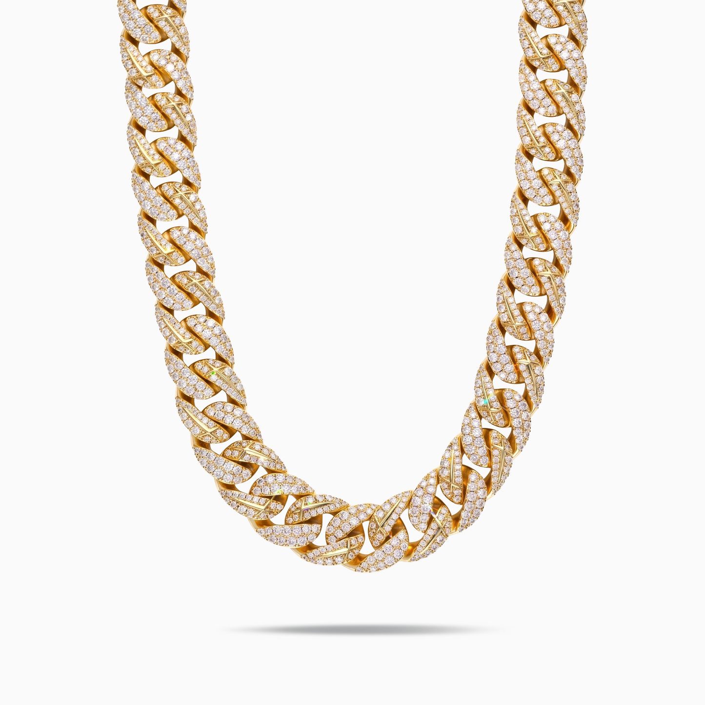Chaîne Iced Icon Cuban link 15mm Dorée