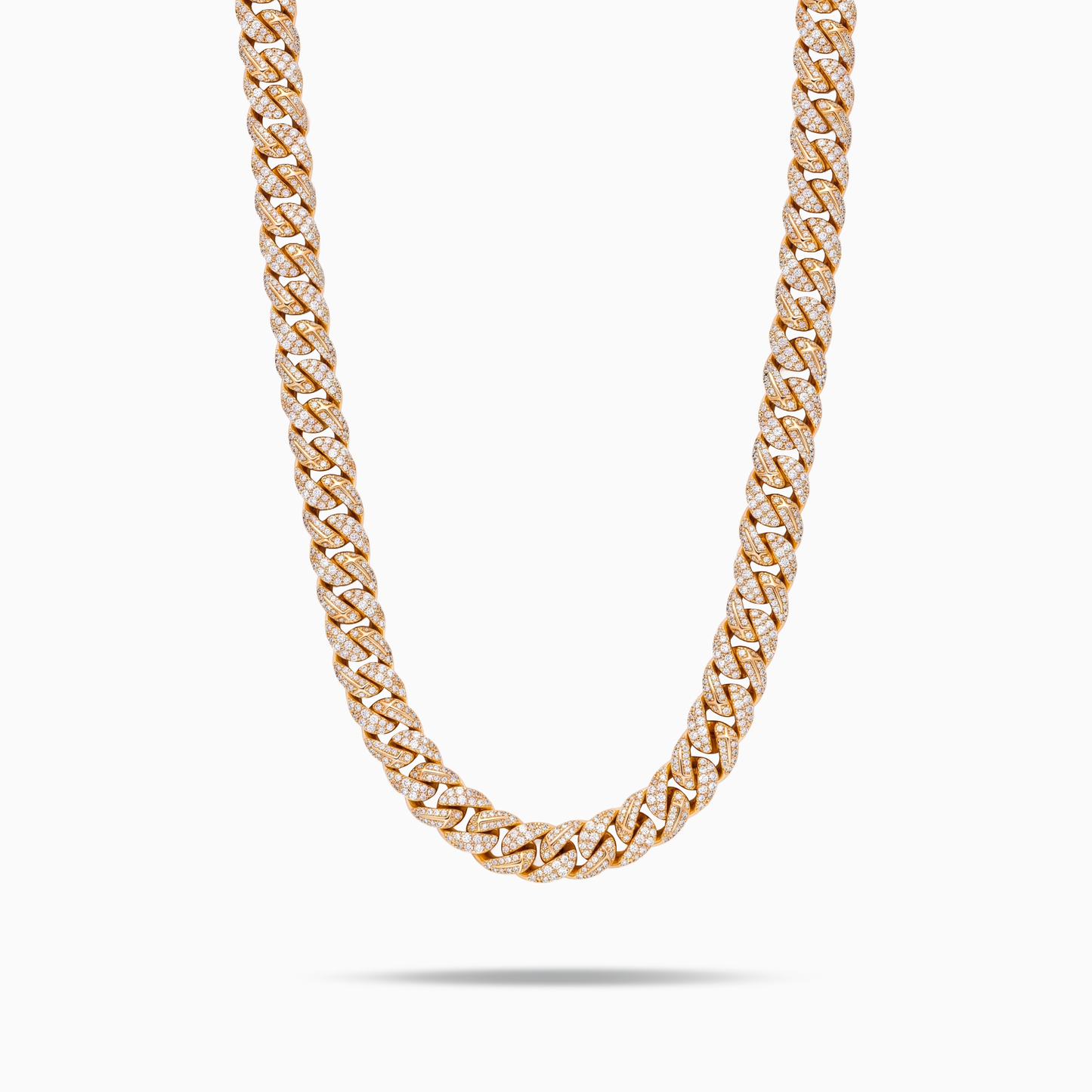 Chaîne Iced Icon Cuban link 8mm Dorée