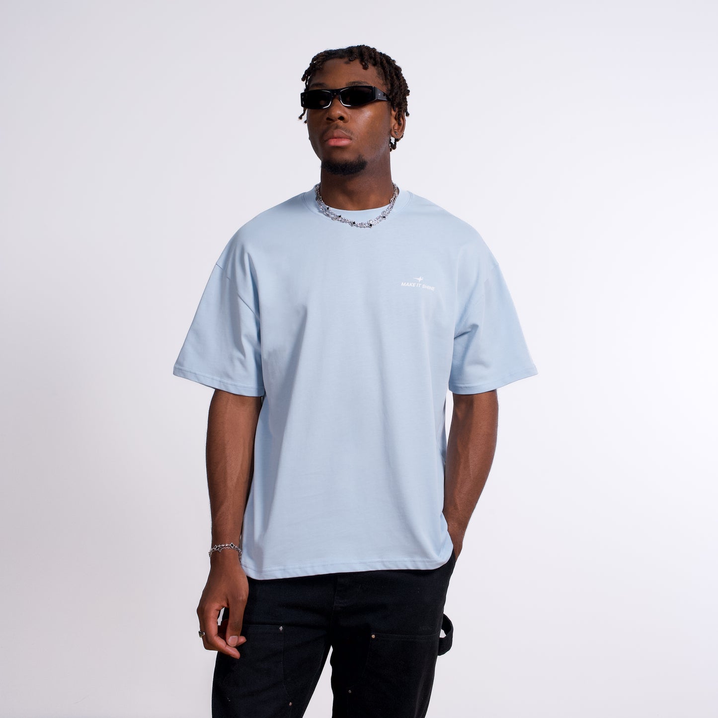 T-shirt Signature Bleu clair