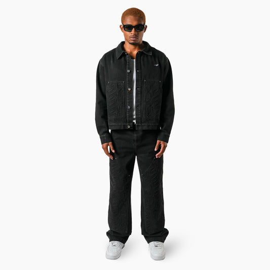 Carpenter Denim Monogram - Black