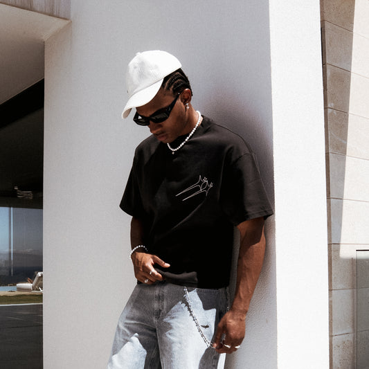 T-shirt Twin Stars - Noir
