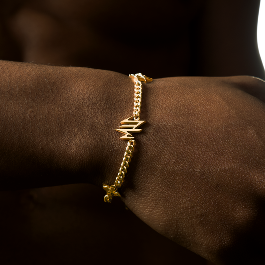 Bracelet MIS cuban - Doré