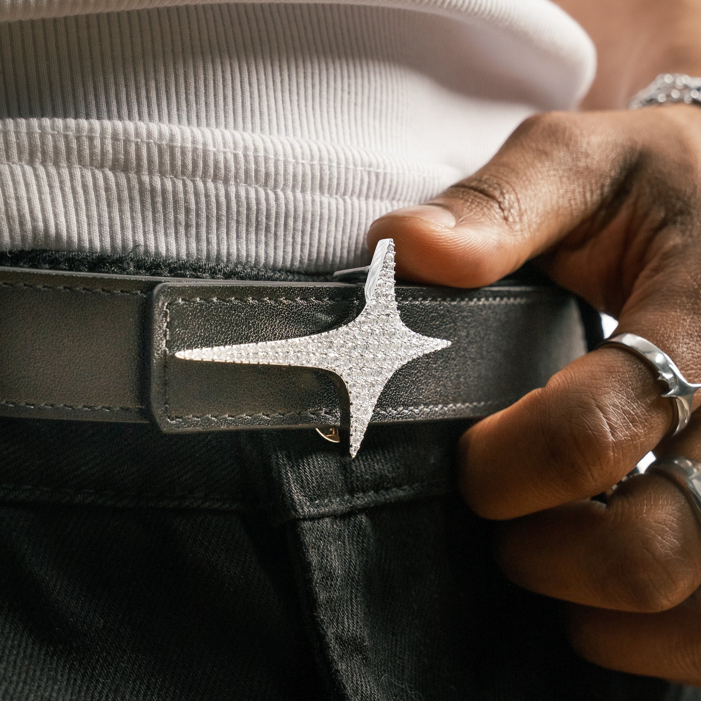 Slim Iced Icon Belt