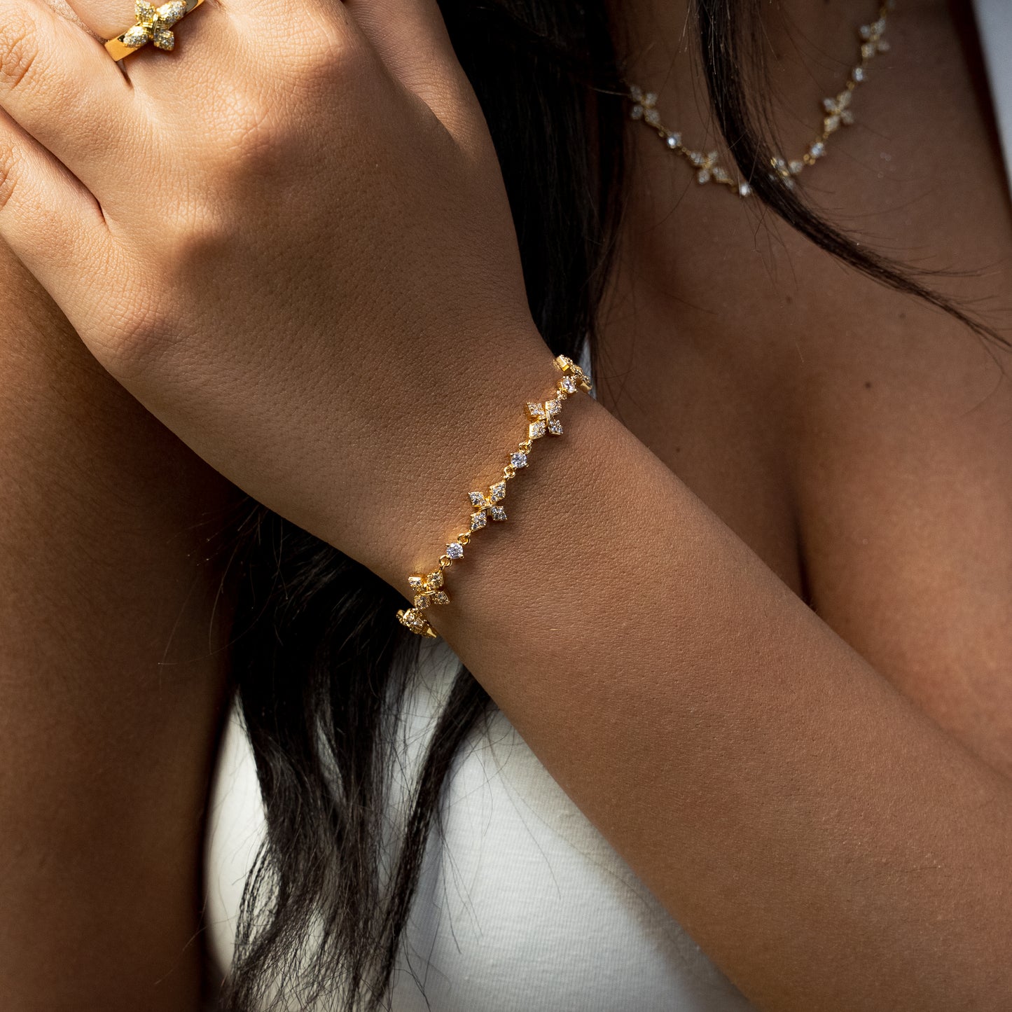Bracelet Iced Celestial - Doré