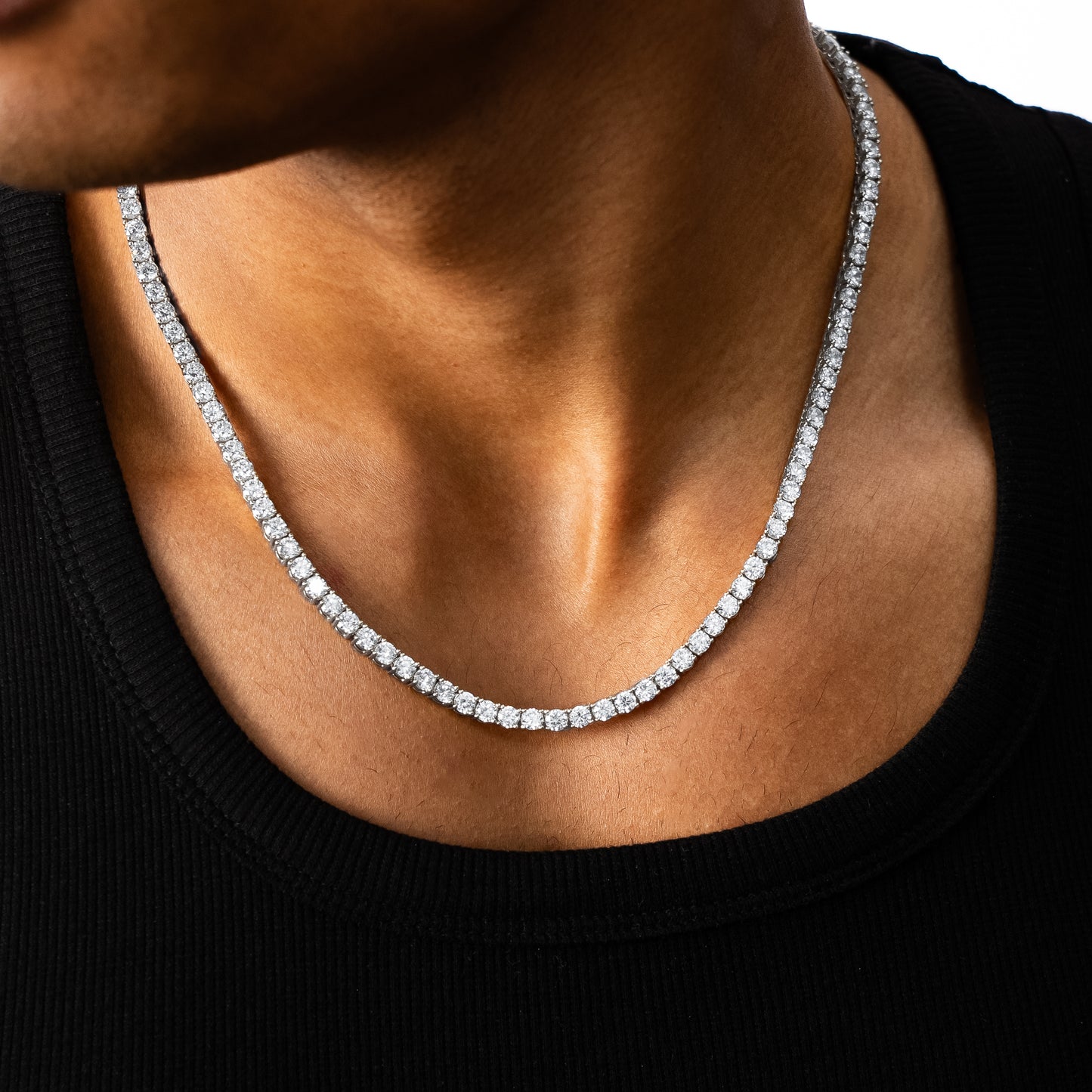 Tennis chain 4 mm silver