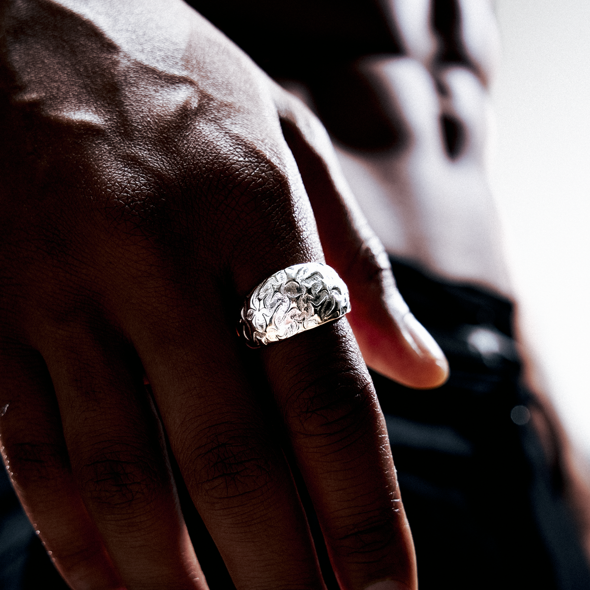 Monogram signet ring - Silver