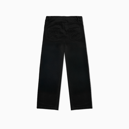 Carpenter Denim Monogram - Black