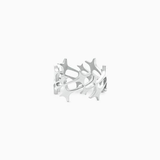 Monogram Ring Argenté