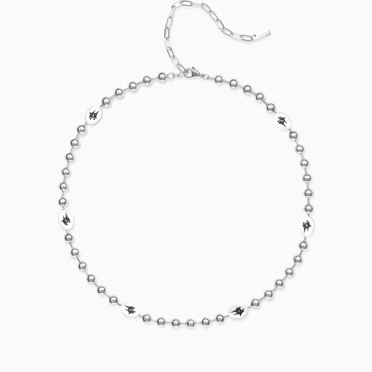 Chaîne Bead link Signature Argentée