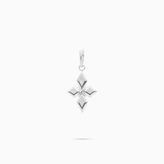 Pendentif Crossed Star - Argenté