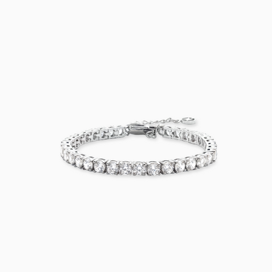 Tennis bracelet 4 mm silver