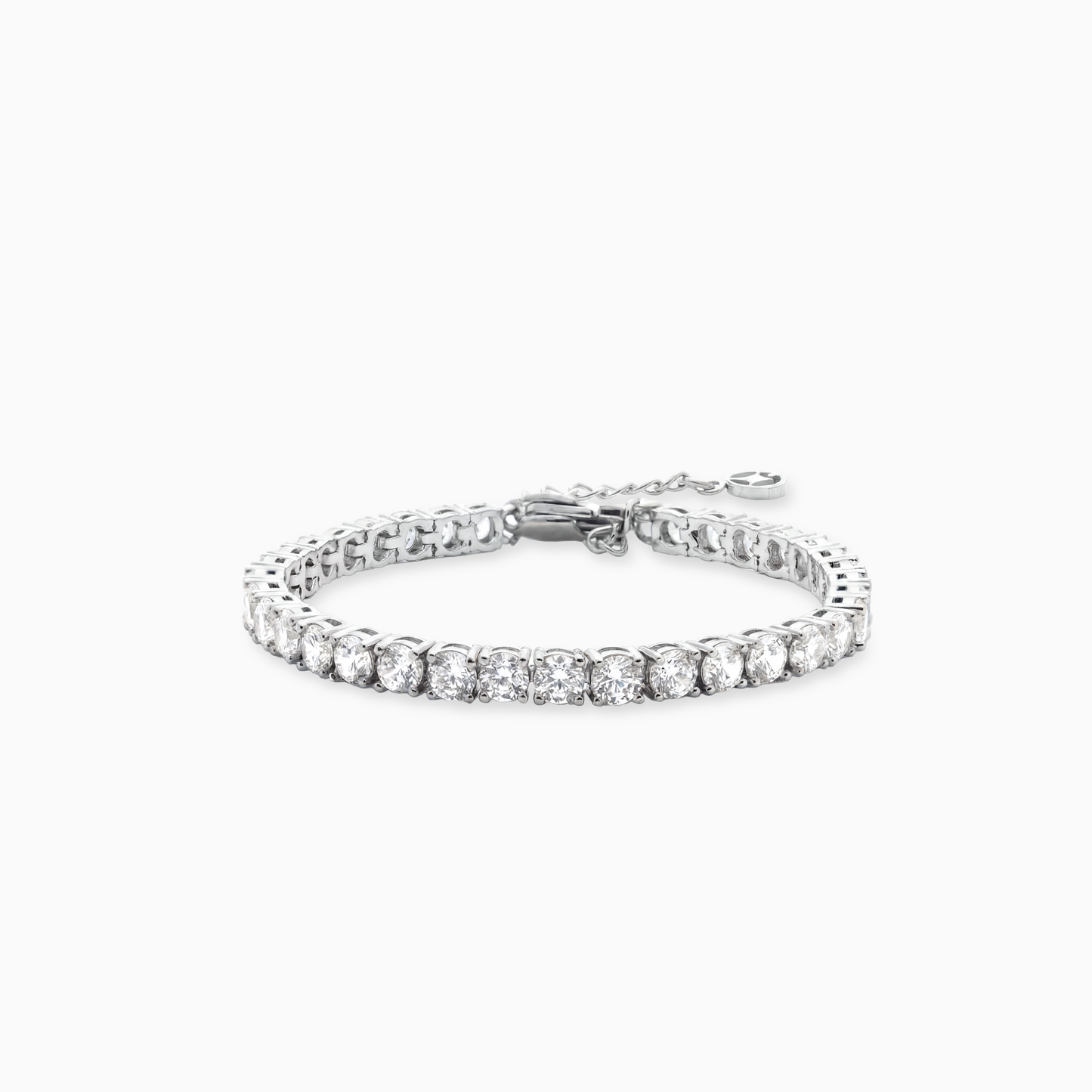 Tennis bracelet 4 mm silver