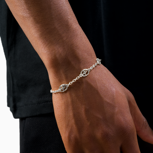 Silver Signature Cable Bracelet