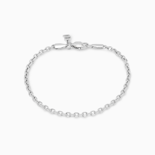 Silver 3mm Cable Bracelet