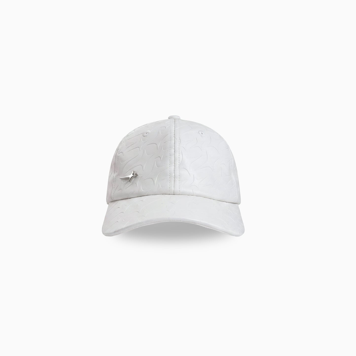 Leather Monogram Cap - Blanc