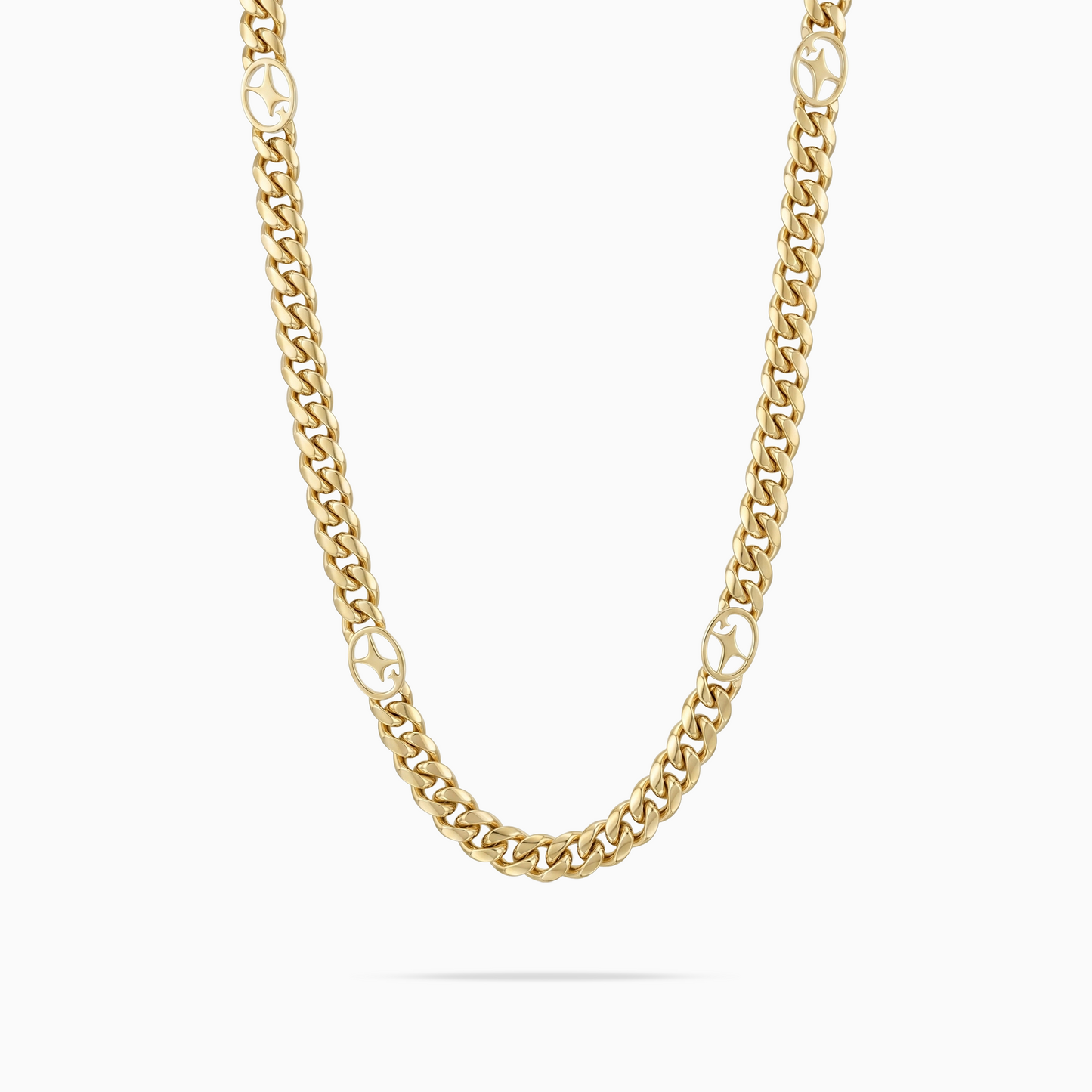Cuban link chain 6 mm Signature Gold