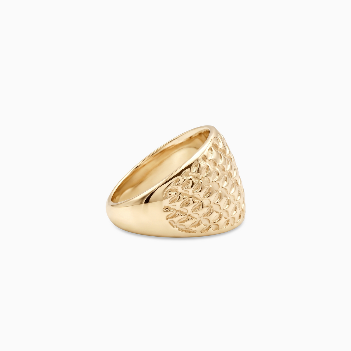 Starfield Round Signet ring - Gold