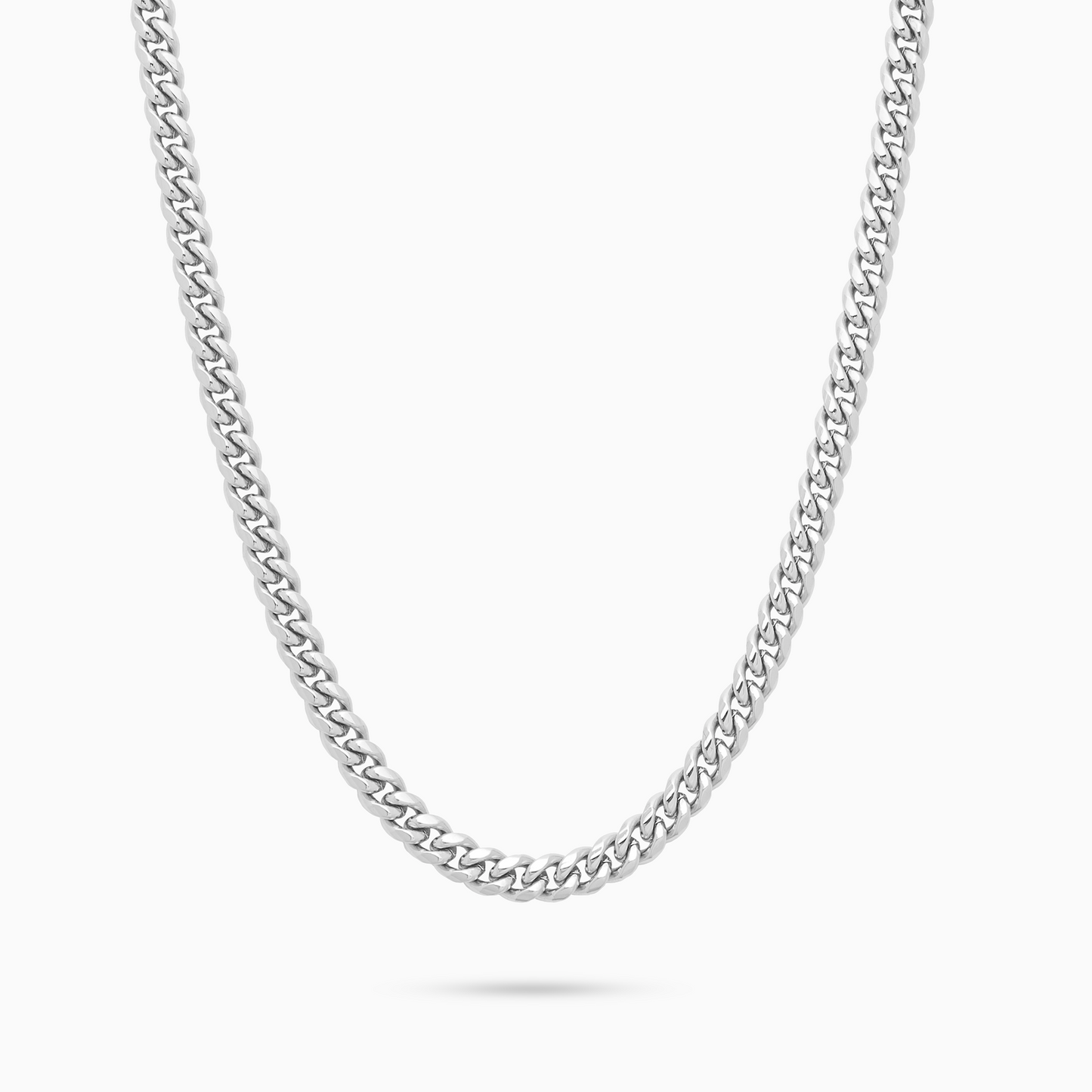 Cuban link chain 5mm Silver