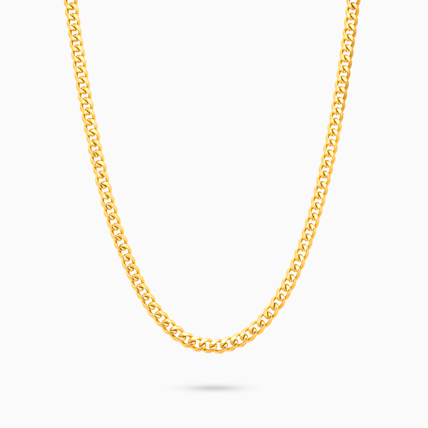 Cuban link chain 3 mm gold