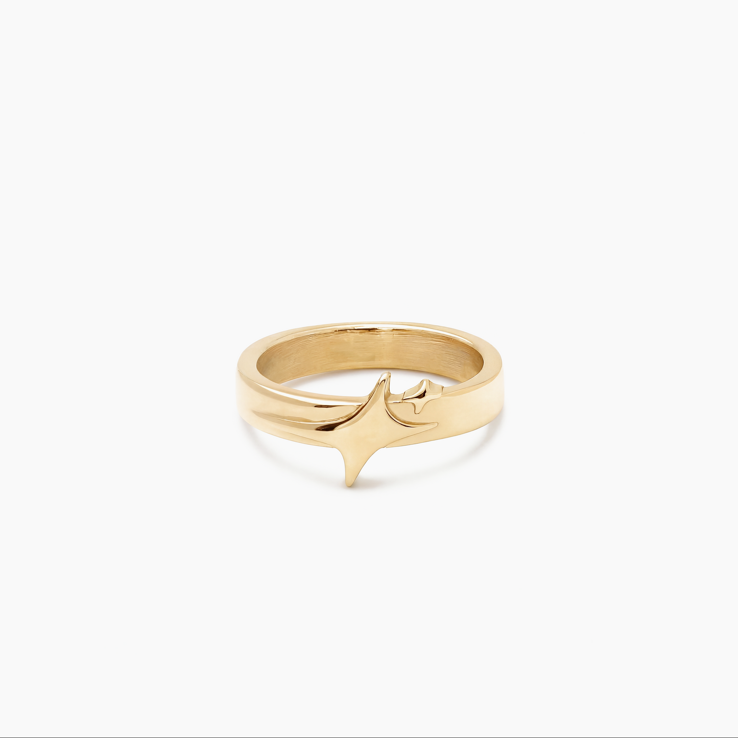 Gold signature ring