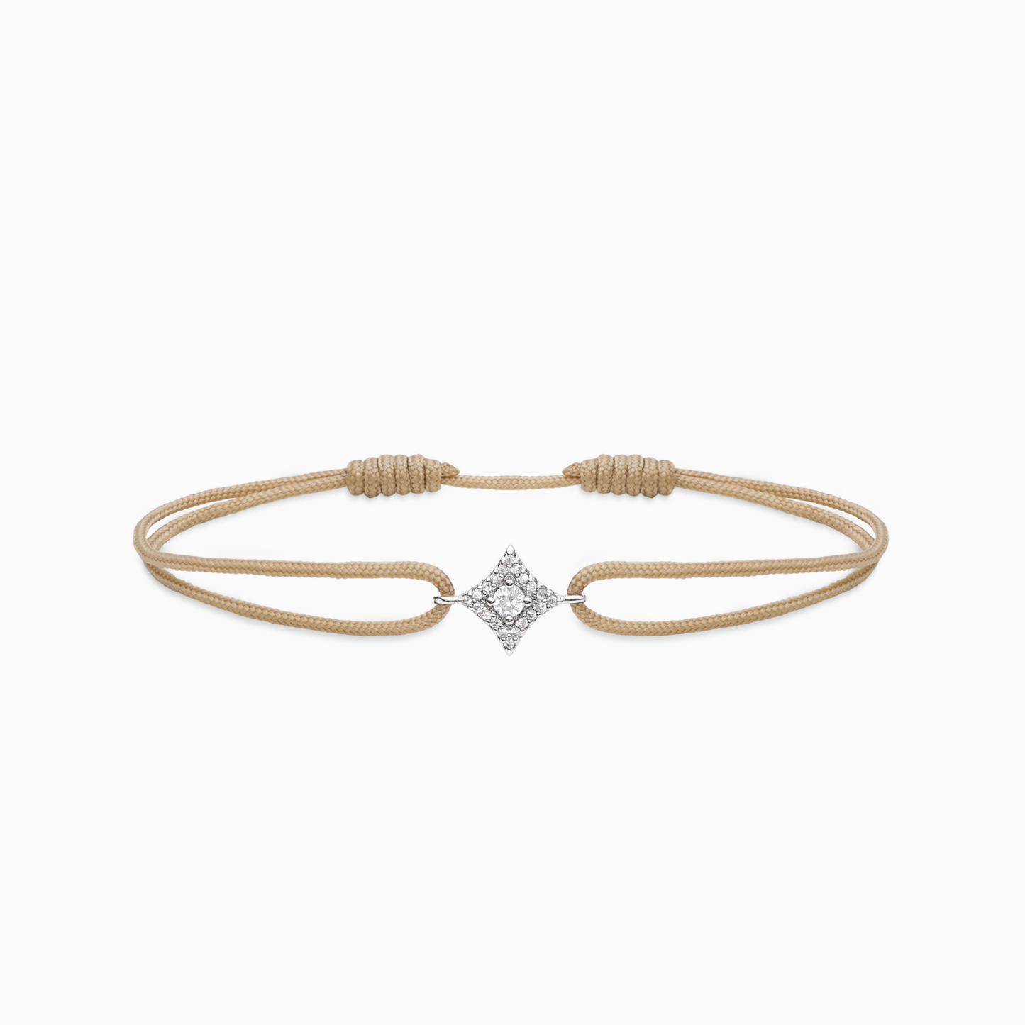 Star cord bracelet - Beige