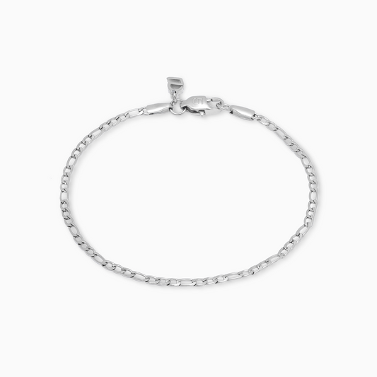 Figaro bracelet 2 mm silver