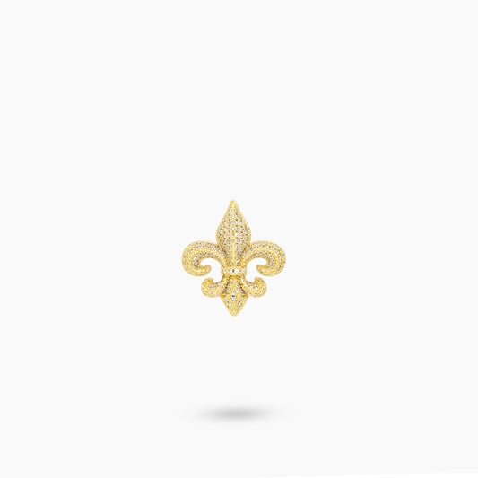 Sleakz Passant - Iced Golden Fleur de Lys